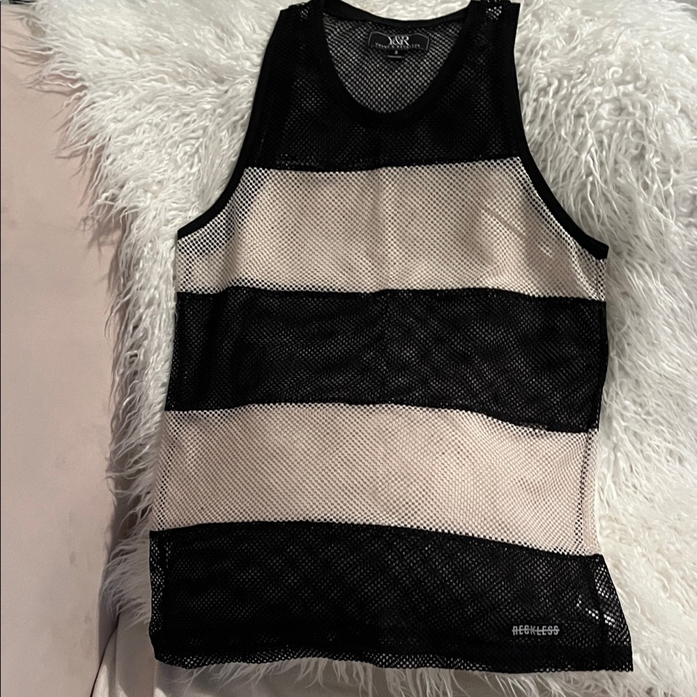 Young & Reckless Monochrome Mesh Top